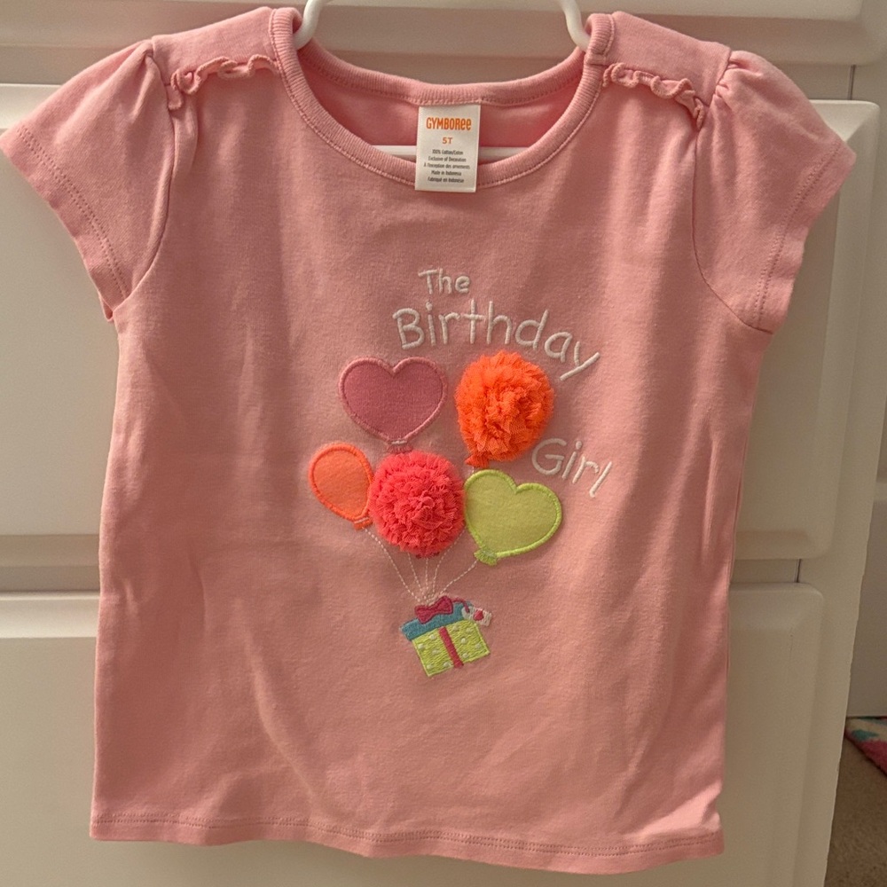 Gymboree Pink The Birthday Girl Shirt